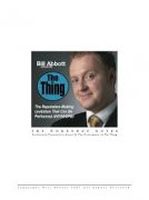 The Thing Workshop Notes By Bill Abbott
